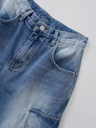 Kaire Bermuda Cargo Denim Pants
