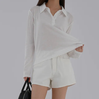 Ruby Plain Collared Tee
