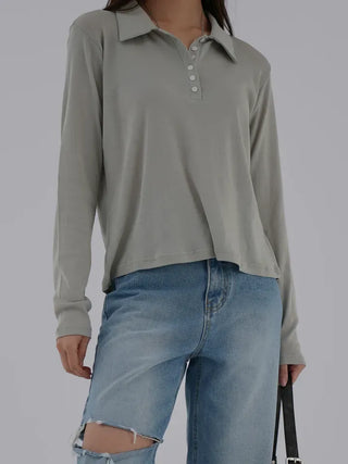 Ruby Plain Collared Tee