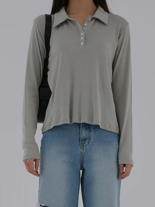 Ruby Plain Collared Tee