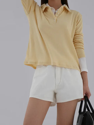 Ruby Plain Collared Tee