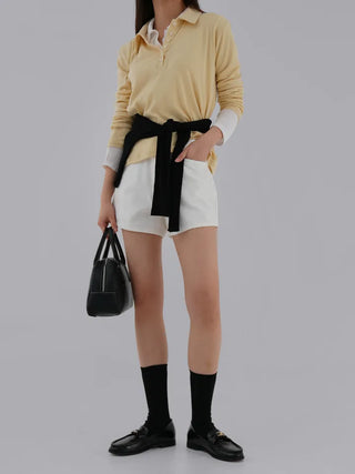 Ruby Plain Collared Tee
