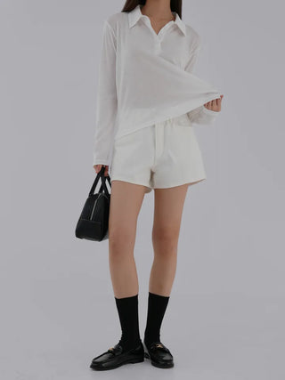 Ruby Plain Collared Tee