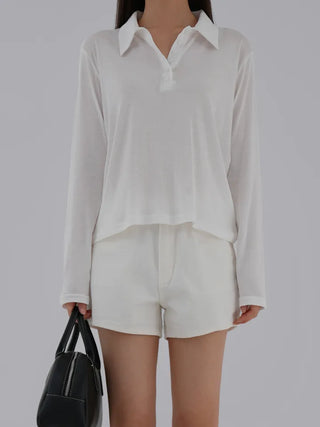 Ruby Plain Collared Tee