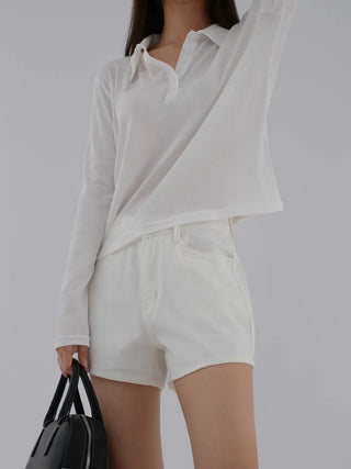 Ruby Plain Collared Tee