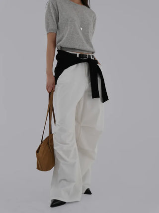 Sori Round Neck Short Sleeve Knit