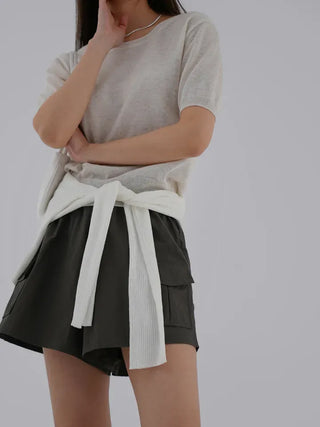 Sori Round Neck Short Sleeve Knit