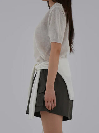 Sori Round Neck Short Sleeve Knit
