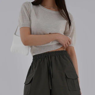 Sori Round Neck Short Sleeve Knit