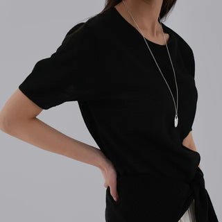 Sori Round Neck Short Sleeve Knit