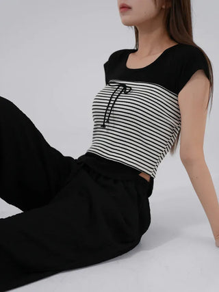 Chaili Stripe Banding Tube Top