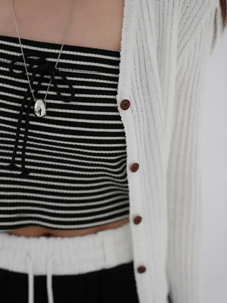 Chaili Stripe Banding Tube Top