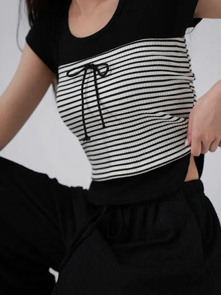 Chaili Stripe Banding Tube Top