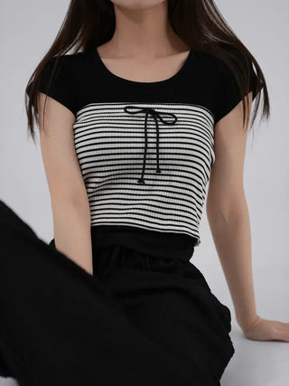 Chaili Stripe Banding Tube Top