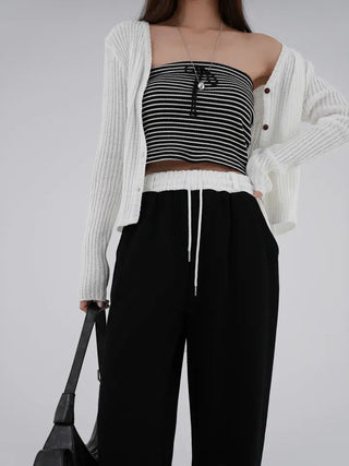 Ront Color Block Wide Pants