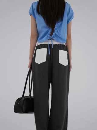 Ront Color Block Wide Pants