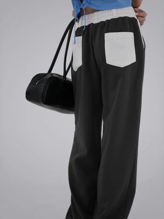 Ront Color Block Wide Pants