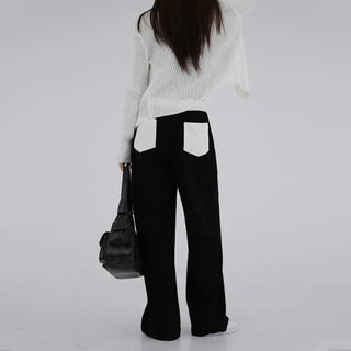 Ront Color Block Wide Pants