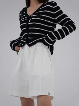Reu V-neck Ribbed Cardigan