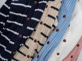 Reu V-neck Ribbed Cardigan
