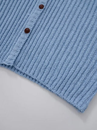 Reu V-neck Ribbed Cardigan