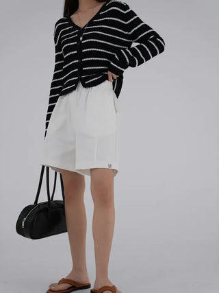 Reu V-neck Ribbed Cardigan