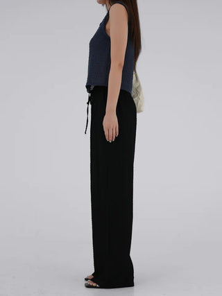 Franc Embossed Straight Pants