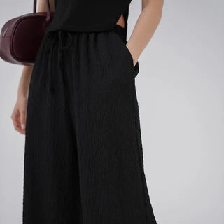 Franc Embossed Straight Pants