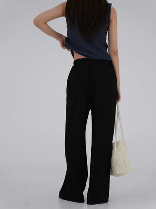 Franc Embossed Straight Pants