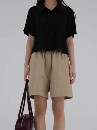 French Embossed Short Sleeve Shirt