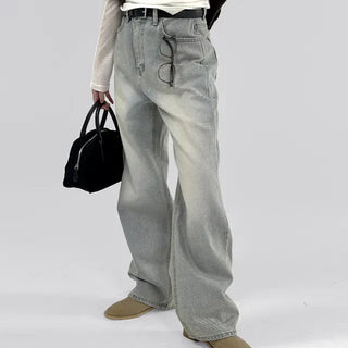 IRO Vintage Washed Wide Denim Pants