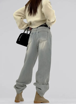 IRO Vintage Washed Wide Denim Pants