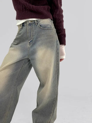 IRO Vintage Washed Wide Denim Pants