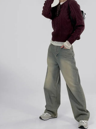 IRO Vintage Washed Wide Denim Pants