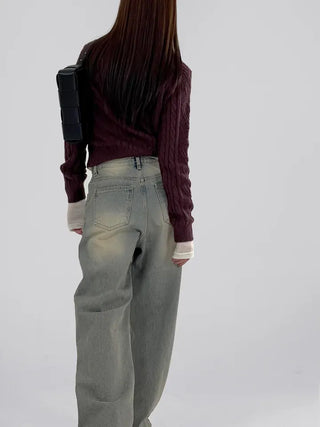 IRO Vintage Washed Wide Denim Pants