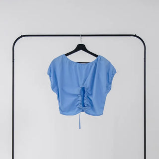 Dayrang Off-shoulder Shirred Blouse