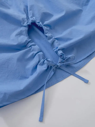 Dayrang Off-shoulder Shirred Blouse