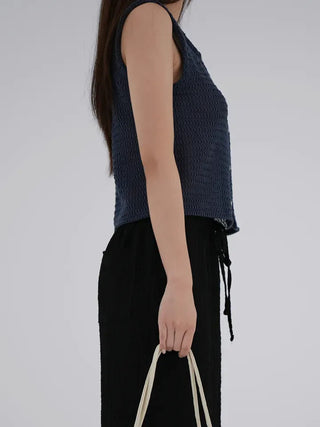 Lonely Button Sleeveless Knit