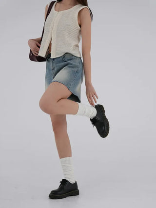 Lonely Button Sleeveless Knit