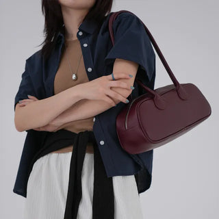 Horing back slit cotton shirt