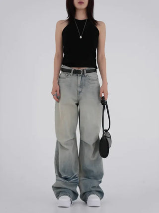 Slit Halterneck Sleeveless Knit