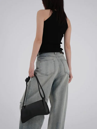 Slit Halterneck Sleeveless Knit