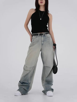 Slit Halterneck Sleeveless Knit