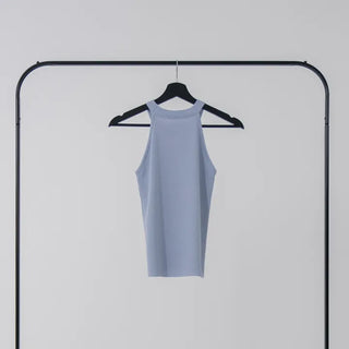 Slit Halterneck Sleeveless Knit