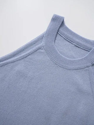 Slit Halterneck Sleeveless Knit