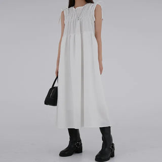 Mati Shirred Ribbon Dress