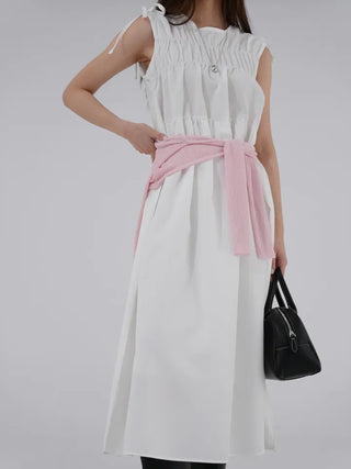 Mati Shirred Ribbon Dress