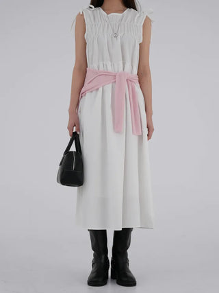 Mati Shirred Ribbon Dress