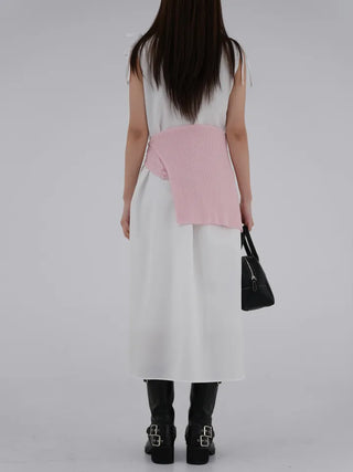 Mati Shirred Ribbon Dress