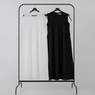 Mati Shirred Ribbon Dress